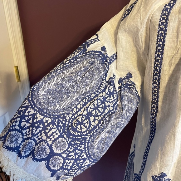 Fun cotton blue and white tunic - Picture 4 of 6